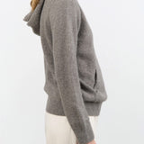 Evam Eva Apparel Womens Sweaters Seamless Cashmere Parka in Mocha