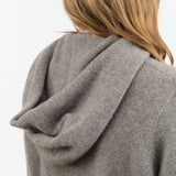 Evam Eva Apparel Womens Sweaters Seamless Cashmere Parka in Mocha