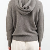 Evam Eva Apparel Womens Sweaters Seamless Cashmere Parka in Mocha
