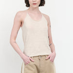 Styled Washable Linen Camisole in Ivory