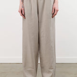 Evam Eva Apparel Womens Pants Water Linen Wide Pants Grege / One Size