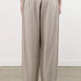Evam Eva Apparel Womens Pants Water Linen Wide Pants Grege / One Size