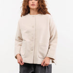 Evam Eva Apparel Womens Jackets Wool Boucle Jacket