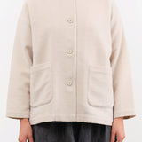 Evam Eva Apparel Womens Jackets Wool Boucle Jacket