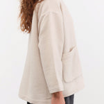 Evam Eva Apparel Womens Jackets Wool Boucle Jacket