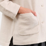 Evam Eva Apparel Womens Jackets Wool Boucle Jacket
