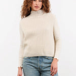 Evam Eva Apparel Womens Sweaters Wool Silk Vest Ivory / One Size