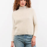 Evam Eva Apparel Womens Sweaters Wool Silk Vest Ivory / One Size