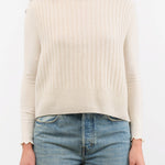 Evam Eva Apparel Womens Sweaters Wool Silk Vest Ivory / One Size