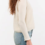 Evam Eva Apparel Womens Sweaters Wool Silk Vest Ivory / One Size