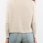 Evam Eva Apparel Womens Sweaters Wool Silk Vest Ivory / One Size