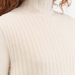 Evam Eva Apparel Womens Sweaters Wool Silk Vest Ivory / One Size