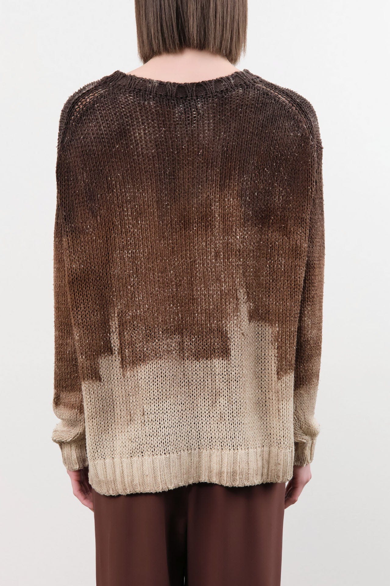 F Cashmere Apparel Womens Sweaters Amber Silk Ombre Sweater