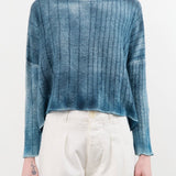 F Cashmere Apparel Womens Sweaters Eva Lightweight Cashmere Pullover in Blue