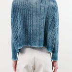 F Cashmere Apparel Womens Sweaters Eva Lightweight Cashmere Pullover in Blue