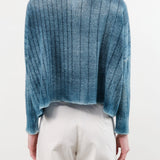 F Cashmere Apparel Womens Sweaters Eva Lightweight Cashmere Pullover in Blue