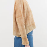F Cashmere Apparel Womens Sweaters Eva Lightweight Cashmere Pullover in Taupe