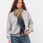F Cashmere Accessories Scarves Felt Shawl in Blue Blue / One Size