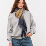 F Cashmere Accessories Scarves Felt Shawl in Blue Blue / One Size