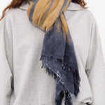 F Cashmere Accessories Scarves Felt Shawl in Blue Blue / One Size