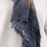 F Cashmere Accessories Scarves Felt Shawl in Blue Blue / One Size