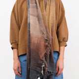 F Cashmere Accessories Scarves Felt Shawl in Brown/Black Brown/Black / One Size