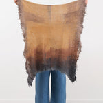 F Cashmere Accessories Scarves Felt Shawl in Brown/Black Brown/Black / One Size