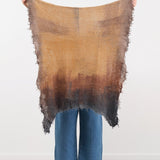 F Cashmere Accessories Scarves Felt Shawl in Brown/Black Brown/Black / One Size