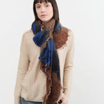 F Cashmere Accessories Scarves Felt Shawl in Patina Patina
