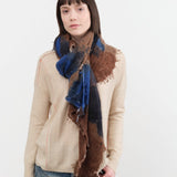 F Cashmere Accessories Scarves Felt Shawl in Patina Patina