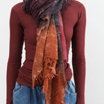 F Cashmere Accessories Scarves Felt Shawl in Reds Reds