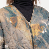 F Cashmere Apparel Womens Outerwear Kat Jacket in Brown/Black