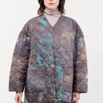 F Cashmere Apparel Womens Outerwear Kat Jacket in Blue/Grey