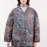 F Cashmere Apparel Womens Outerwear Kat Jacket in Blue/Grey