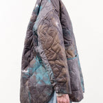 F Cashmere Apparel Womens Outerwear Kat Jacket in Blue/Grey
