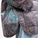 F Cashmere Apparel Womens Outerwear Kat Jacket in Blue/Grey