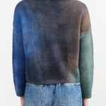 F Cashmere Apparel Womens Sweaters Luna Turtleneck Sweater in Blues