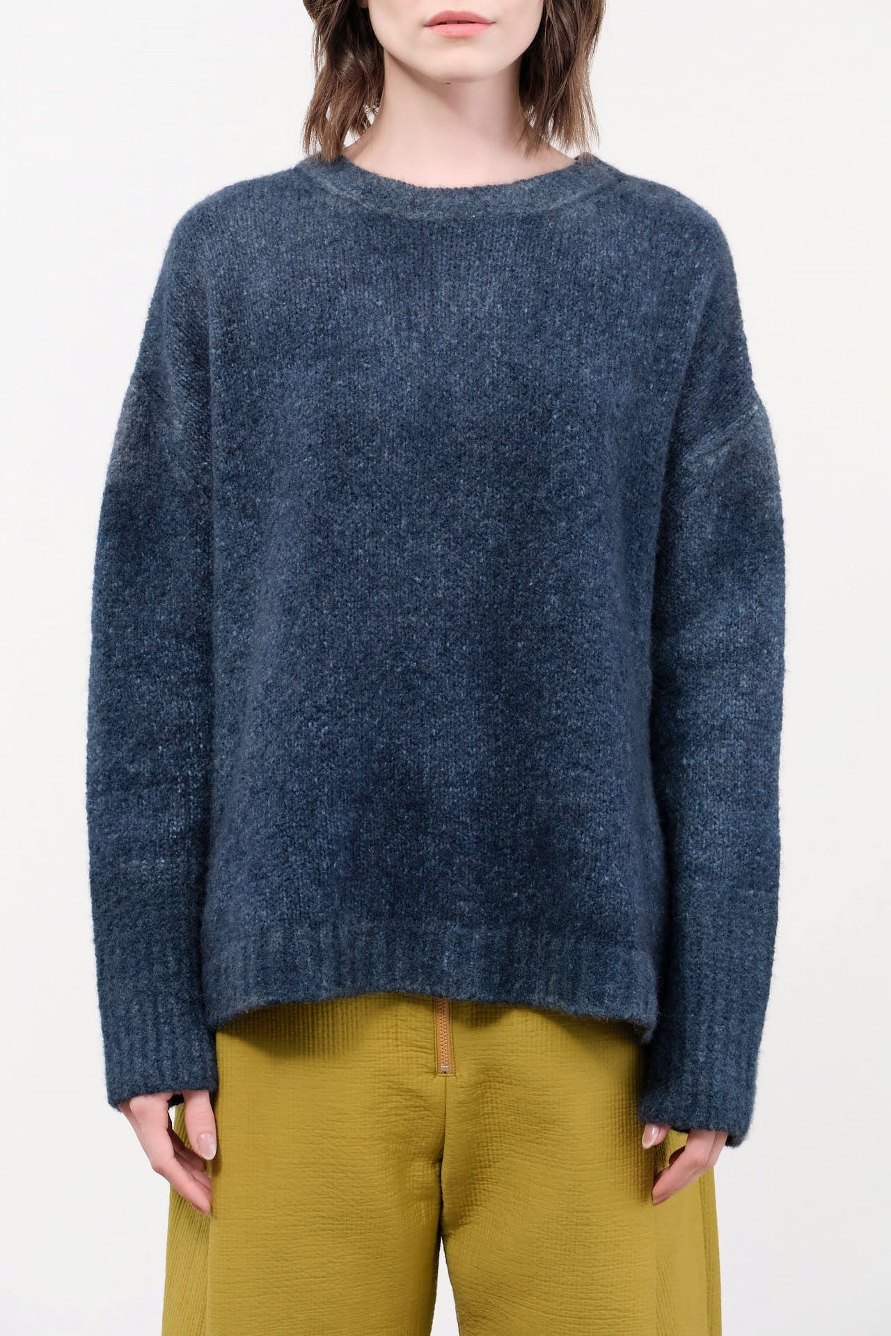 F Cashmere Apparel Womens Sweaters Marianne Sweater in Blue