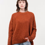 F Cashmere Apparel Womens Sweaters Marianne Sweater in Burnt Sienna