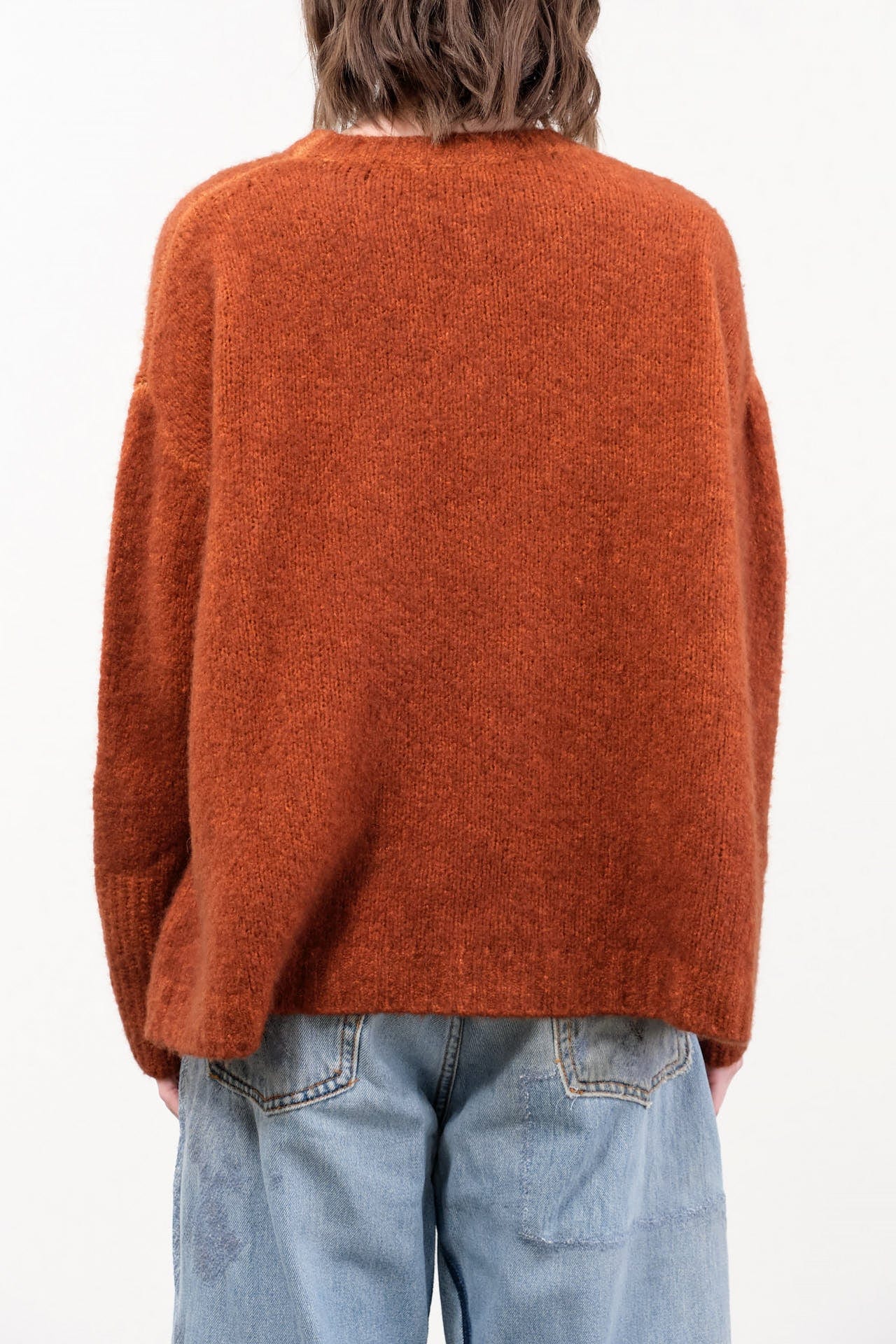 F Cashmere Apparel Womens Sweaters Marianne Sweater in Burnt Sienna
