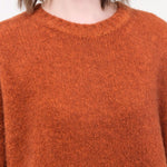 F Cashmere Apparel Womens Sweaters Marianne Sweater in Burnt Sienna