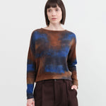 F Cashmere Apparel Womens Sweaters Poppy Short Crew Sweater