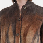 F Cashmere Apparel Womens Sweaters Rose Baseball Cardigan