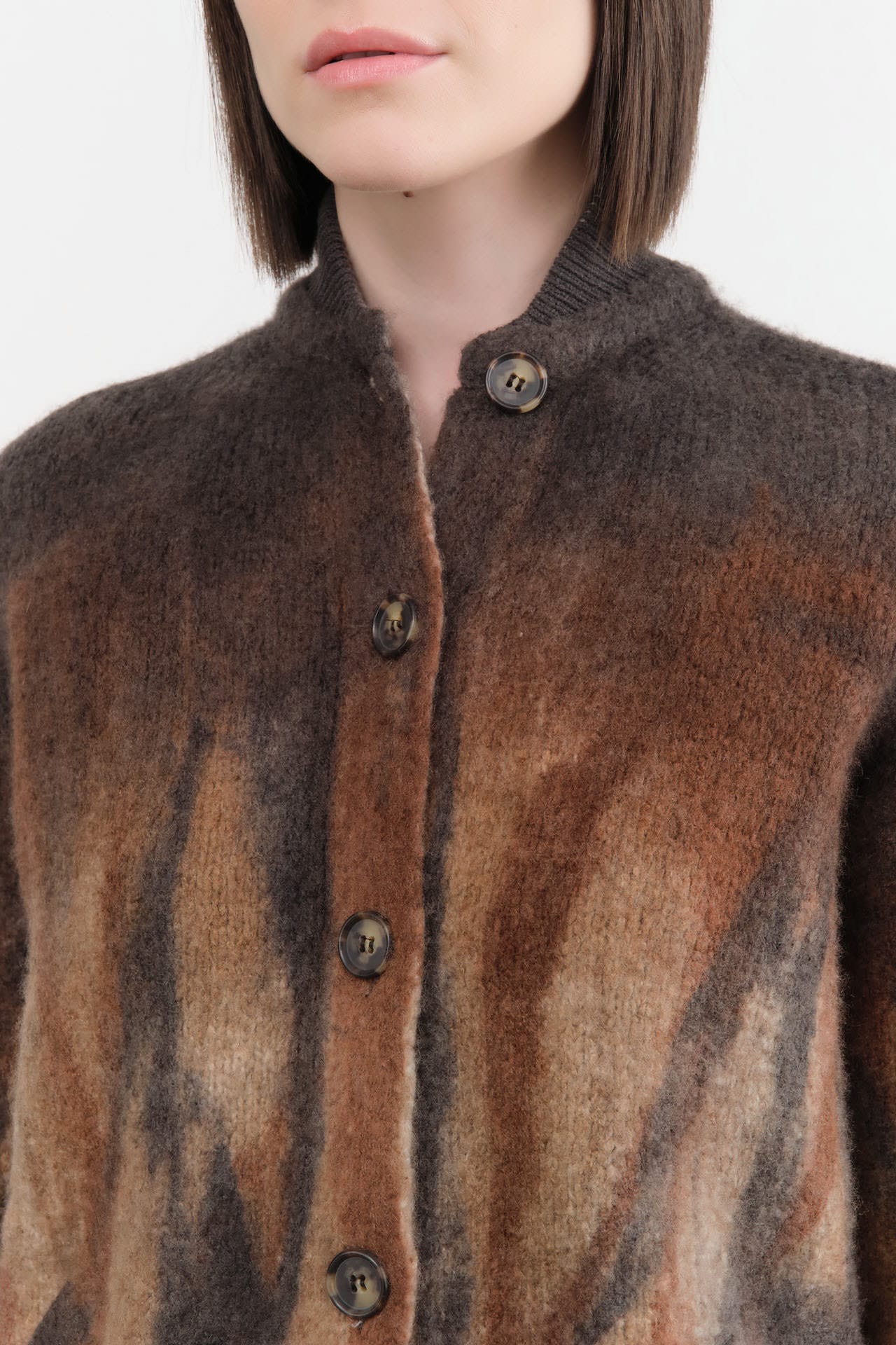 F Cashmere Apparel Womens Sweaters Rose Baseball Cardigan
