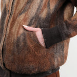 F Cashmere Apparel Womens Sweaters Rose Baseball Cardigan