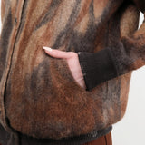F Cashmere Apparel Womens Sweaters Rose Baseball Cardigan