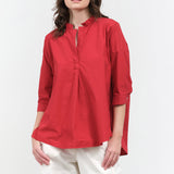 Fabiana Pigna Designer Sale Bibi Blouse in Crimson