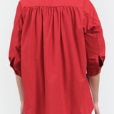 Back view of Bibi Blouse in Crimson