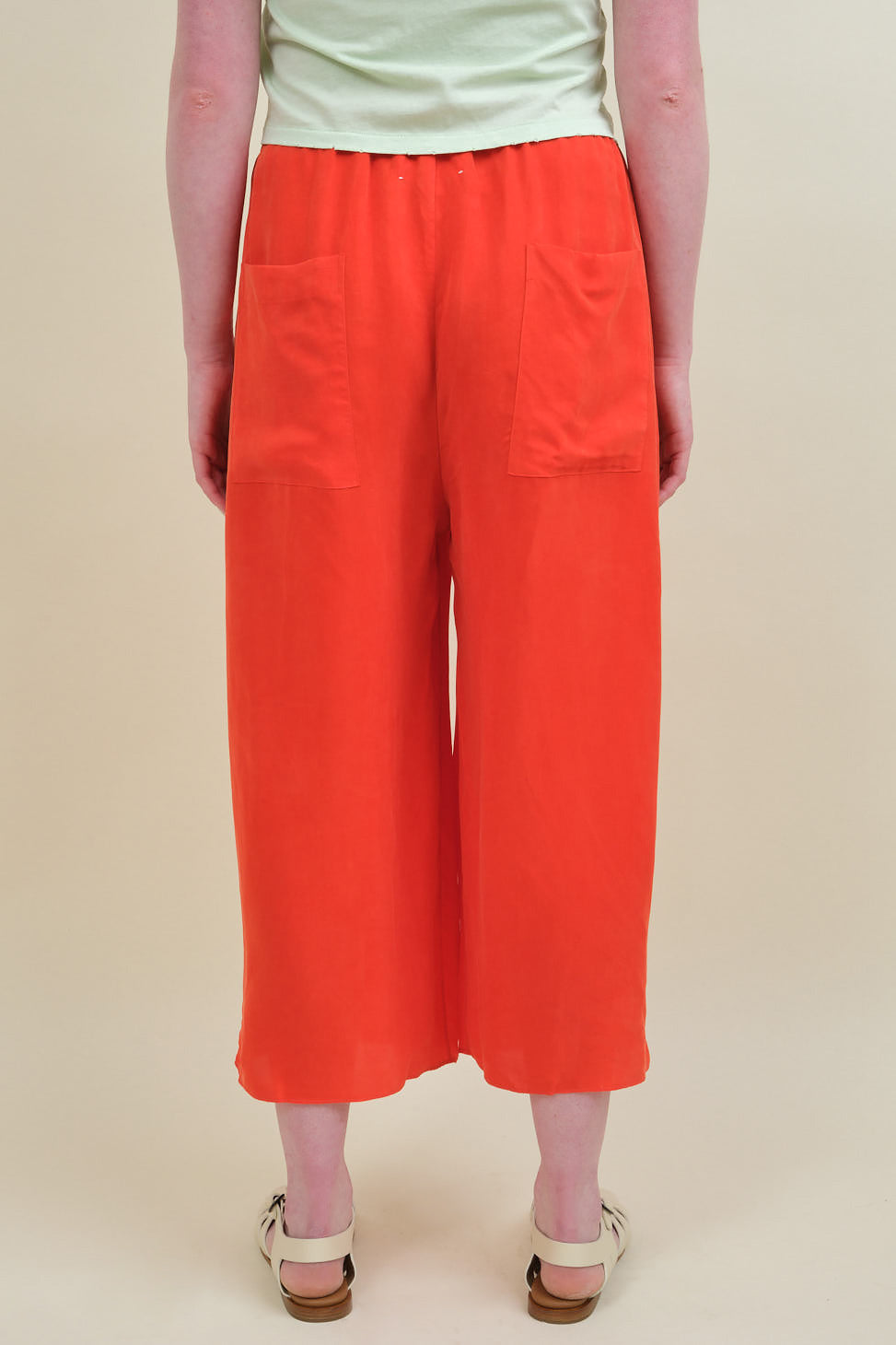 Back of Cayo Pant in Cerise