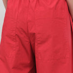Rear pocket view of Rosen Pant in Crimson